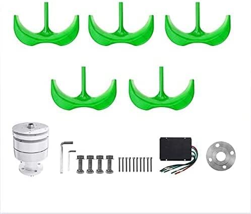 5 Blades 8000W Horizontal Wind Generator Turbine, 12V/24V/48V with Charge Controllervertical Wind Turbine for Home Hybrids Streetlight