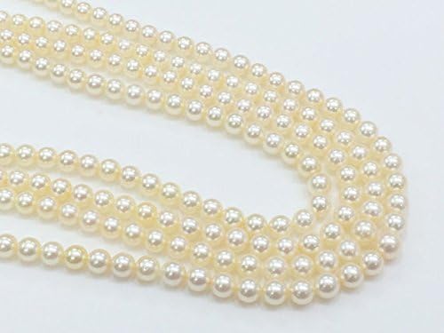 1 Strand Natural Ivory South Sea Pearls, Natural Pearls, Original South Sea Pearls Non Treated Round Balls, 5-6mm, 18 Inch