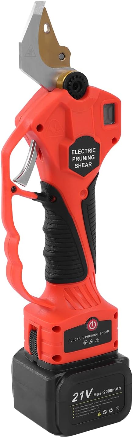 Electric Pruning Shears Professional Cordless Electric Pruning Battery Powered, Tree Branch Pruner with 2 PCS Rechargeable Lithium Battery - 30mm (1.2inch) Cutting Diameter
