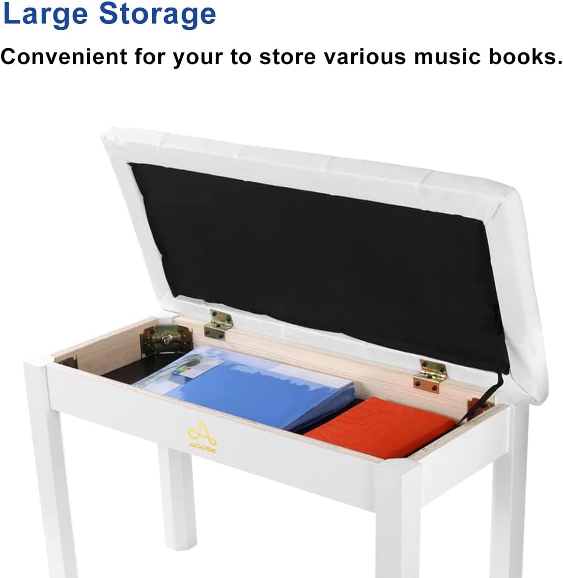 AODSK B-85 Digital Piano 88 Keys Electric Keyboard Piano for Beginner+Wooden Duet Piano Bench+Mechanical Metronome