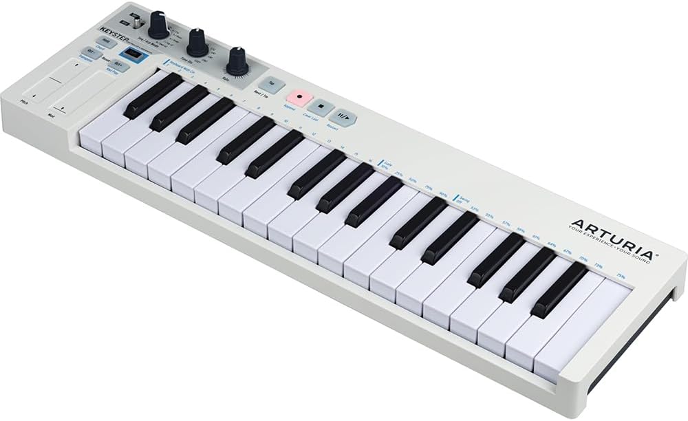 Arturia 430201 KeyStep 32-Key MIDI Controller and Sequencer Keyboard White (Renewed)