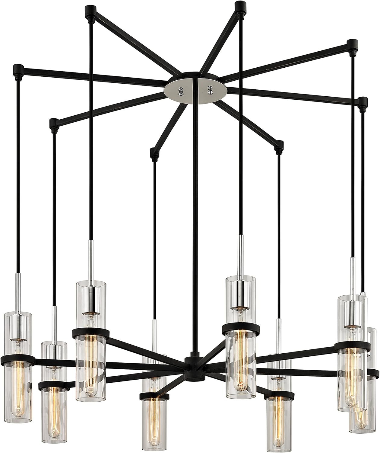 Troy Lighting F6198 Xavier-8 Light Pendant-36 Inches Wide by 10.25 Inches High,