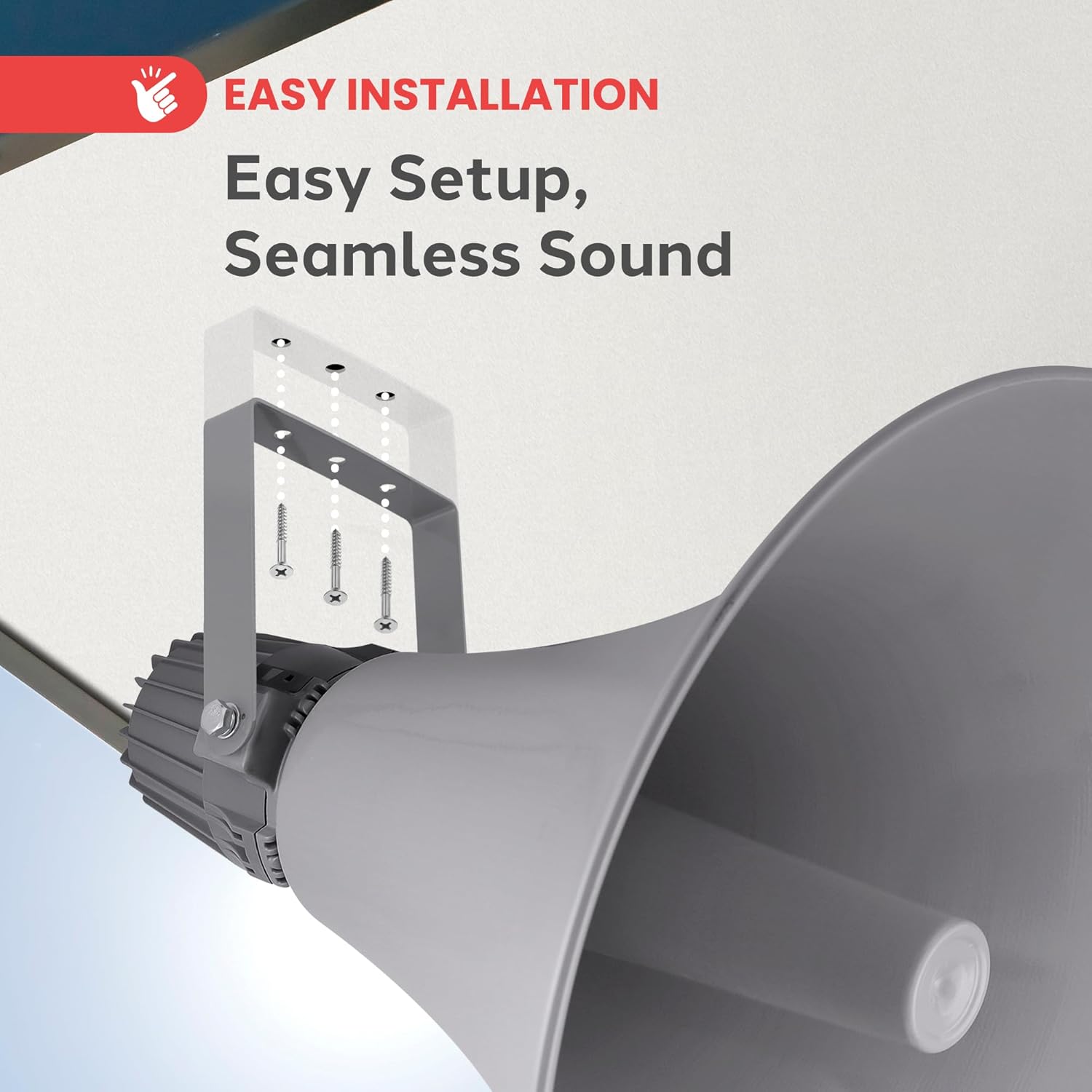 Pyle Indoor Outdoor PA Horn Speaker - 19.5