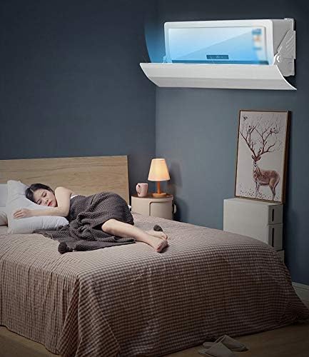 Wall-mounted Air Conditioner Deflector Shield, 180° Rotation Anti Direct Blowing Baffles for Home/Office