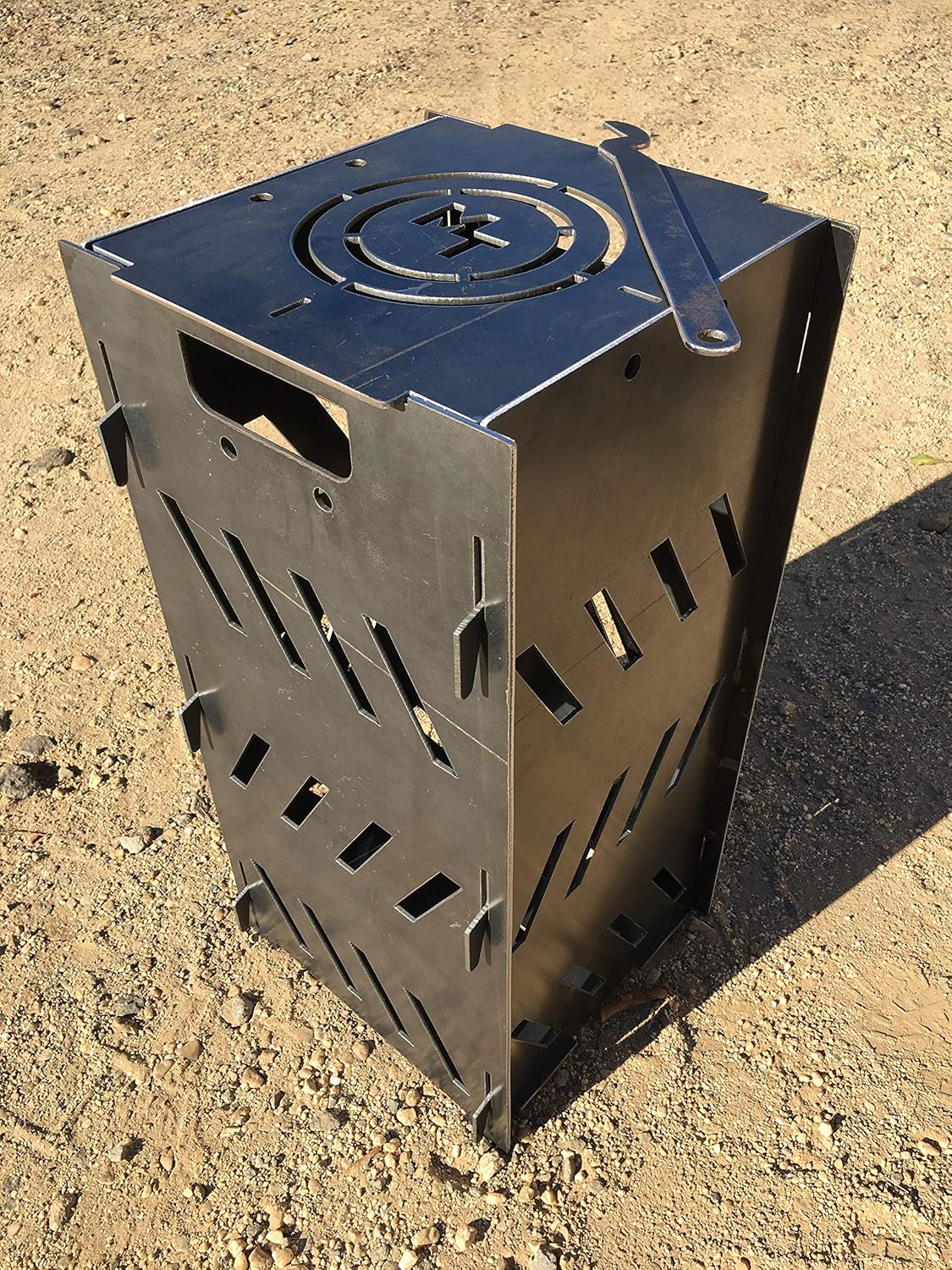 Magnum Target 12”x24” Portable Burn Cage Box Campfire Stove Fire Pit Camping RV