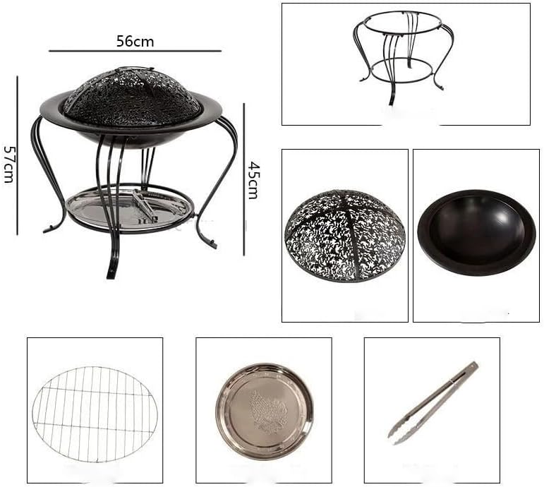 Outdoor Fireplaces Modern Outdoor Heater Iron Fire Pit for Home Campfire Stand Creative Winter Camping Barbecue Wood Charcoal Brazier Fire Pits