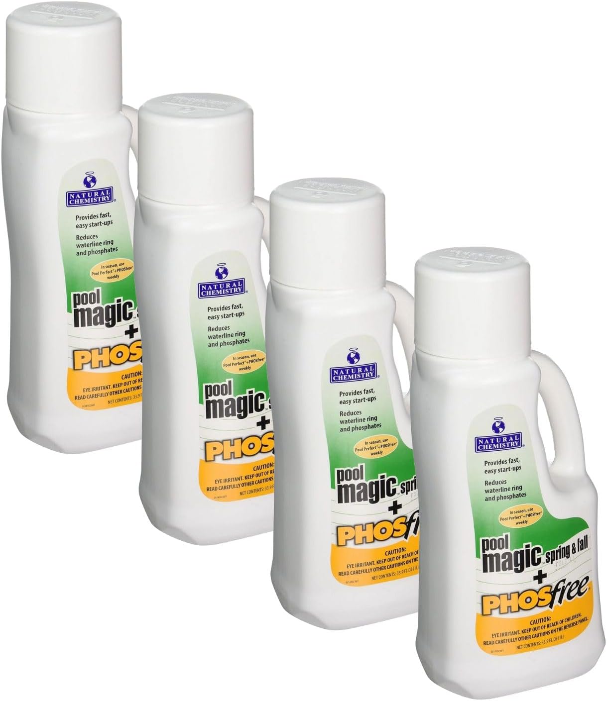 2 Natural Chemistry 05141 Spa Chemical Swimming Pool Magic PHOSfree - 1L Each - Pack of 4