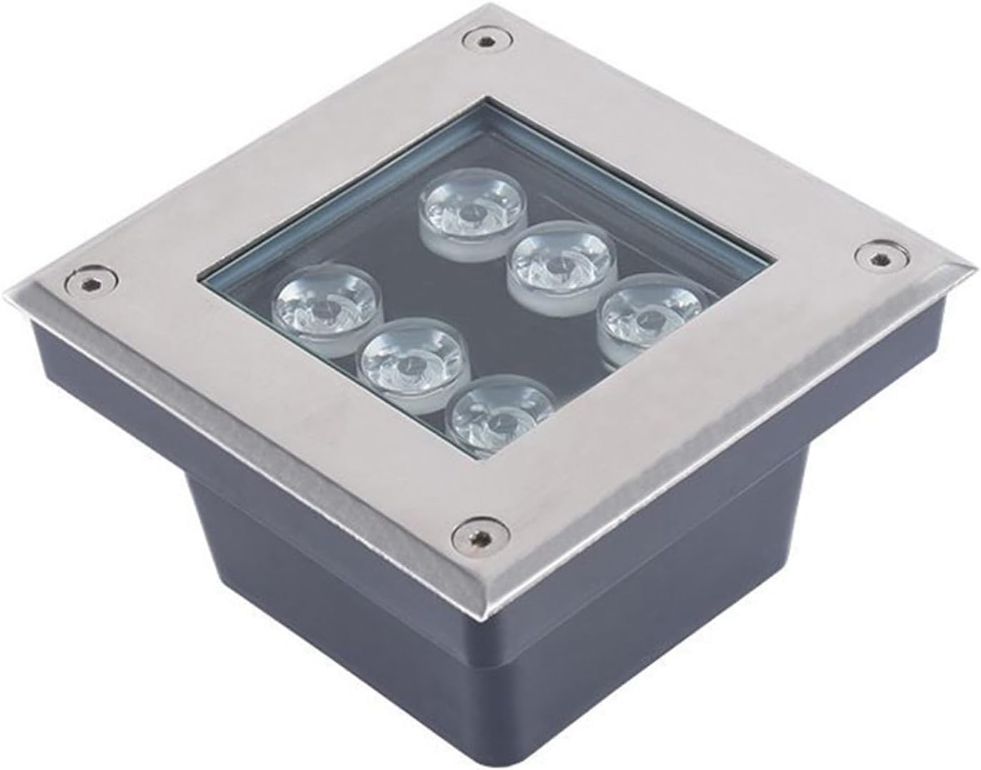 Square Underground Light Underground Flood Lamp IP66 Waterproof Outdoor Ground Lights AC85-265V for Garden Pathway Deck Landscape Lights(Blue,36W)