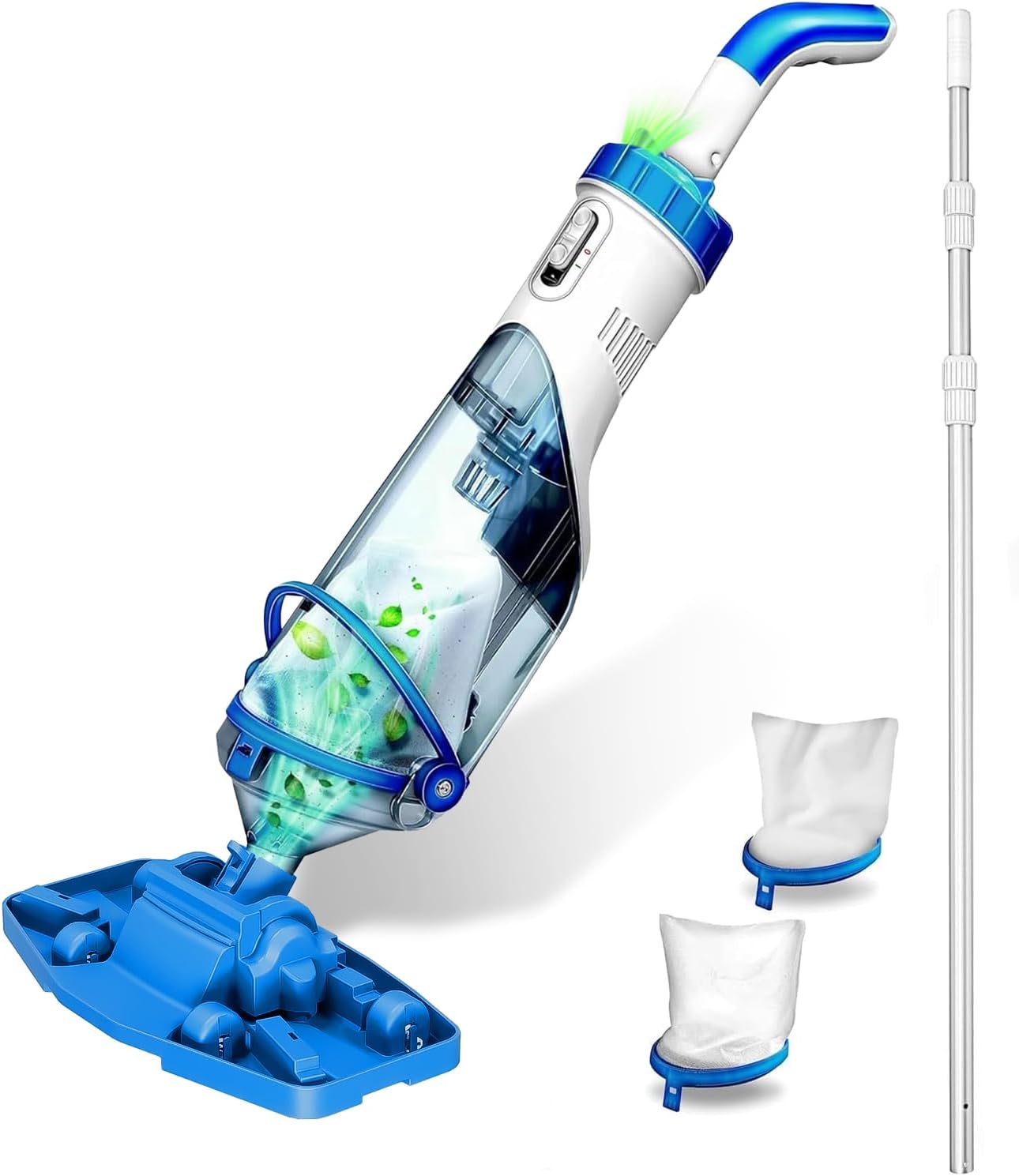 2026new Cordless Pool Vacuum for Above Pools, Rechargeable Handheld Hot Tub SPA Vacuum,18 GPM Powerful Suction, IPX8, Ideal for Inflatable, Pools up to 88