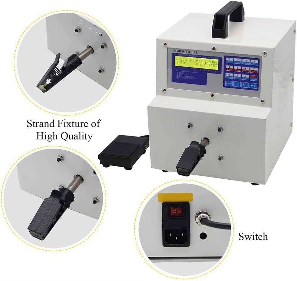High Speed Twist Tie,Cable Tying,15W Automatic Single Station Twister,200-5500 RPM Adjustable Speed,Microcomputer CNC Control, Electrical Maintenance/Production,Wire Bundling/Interface Winding