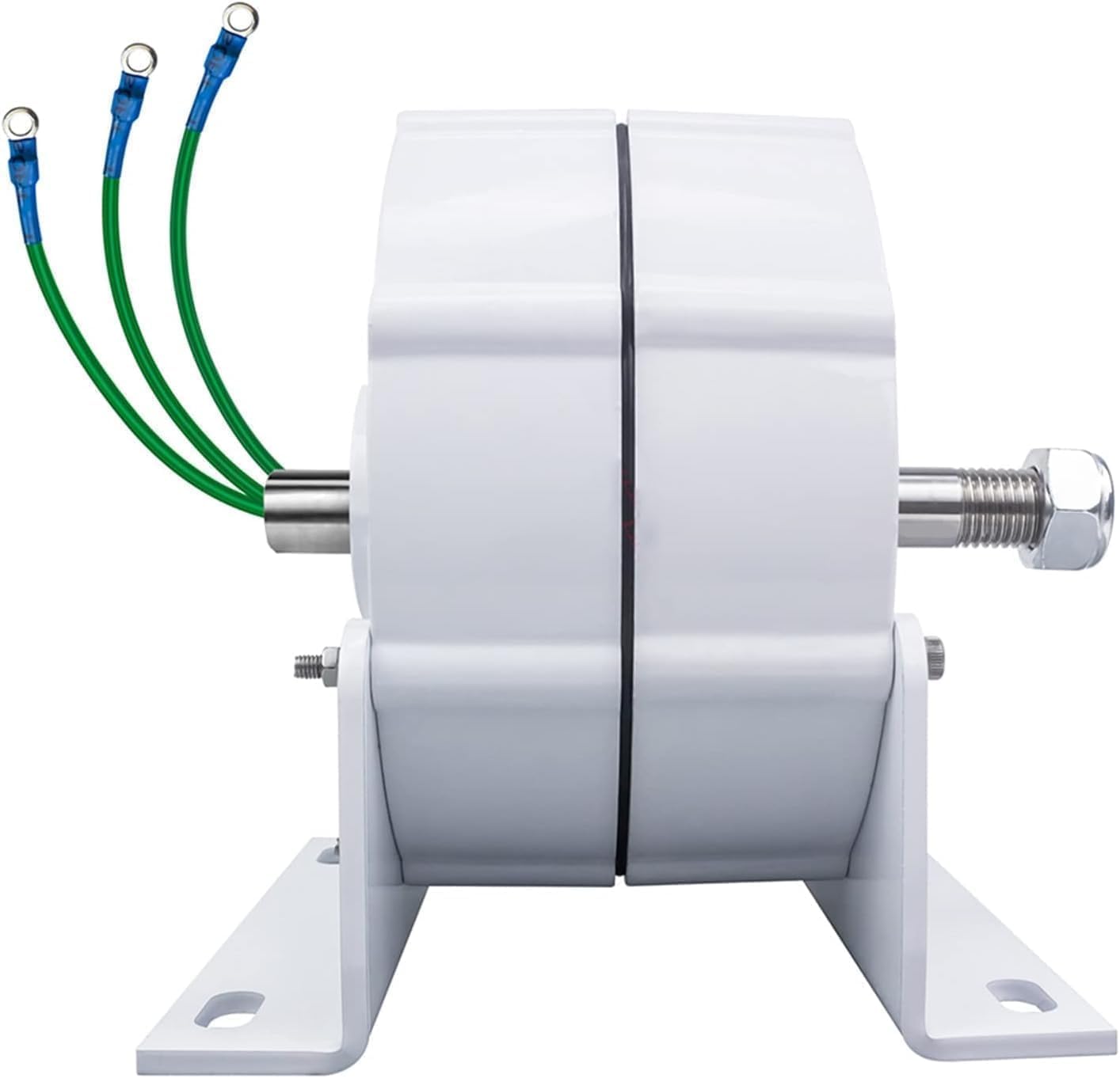 12V/24V/48V Low Speed AC Alternator Generators, 1500W Gearless Permanent Magnet Generator with Base for Vertical Horizontal Wind Turbine,48v