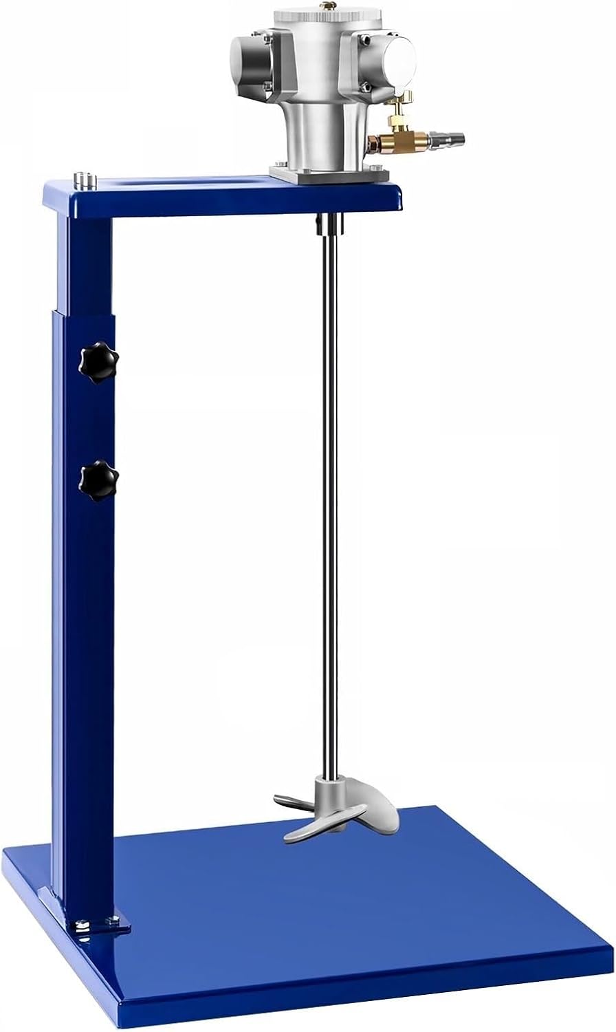 25 Gallon Pneumatic Agitator, 1/4HP Paint Mixer with Stand, 2600r/min Paint Stirring Machine for Mixing Plaster Paint Mortar Glue
