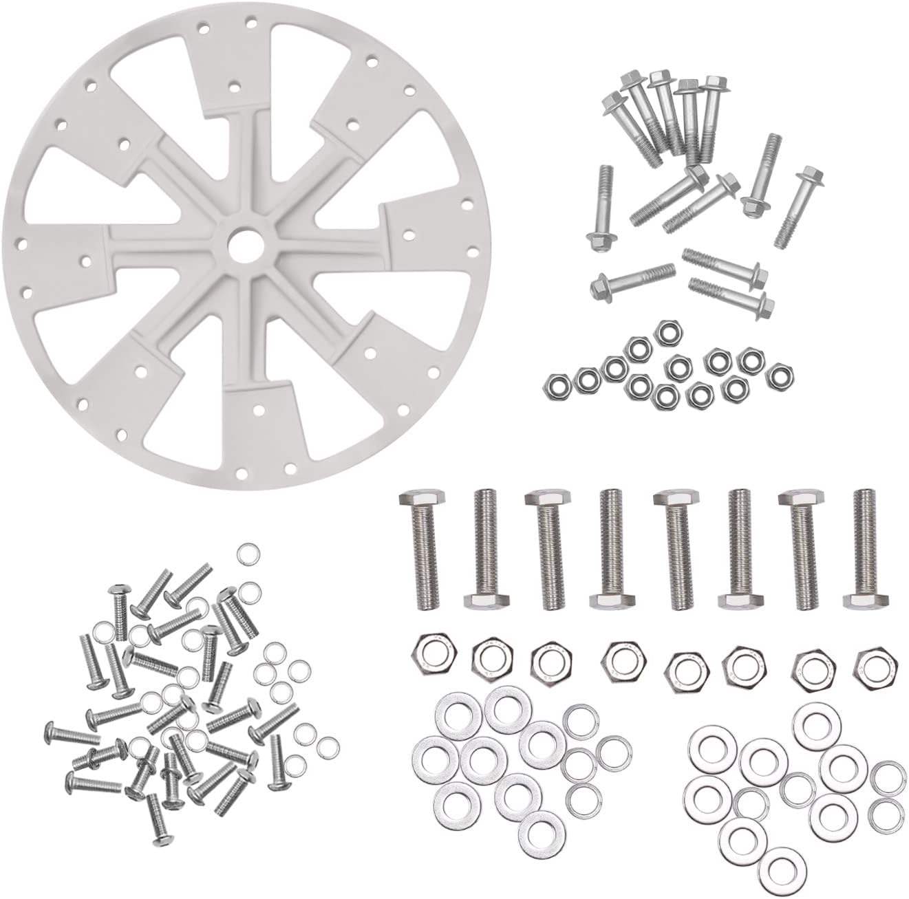 Wind Turbine Generator 600W 12V Wind Turbine Kit Vertical Wind Turbine Generator with 8 Blades, Wind Generator Kit with Controller for Homes, Rvs, Wind Power Generator| US Stock