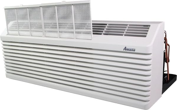 J-Series PTAC Model PTH153J35AXXX- 15000 BTU 3.5 Kw Wall Mounted Air Conditioner and Heater Combo for Hotel, Motel, Apartment, Sunroom, and Garage - AC Heater Combo with PHWT-A150H thermostat.
