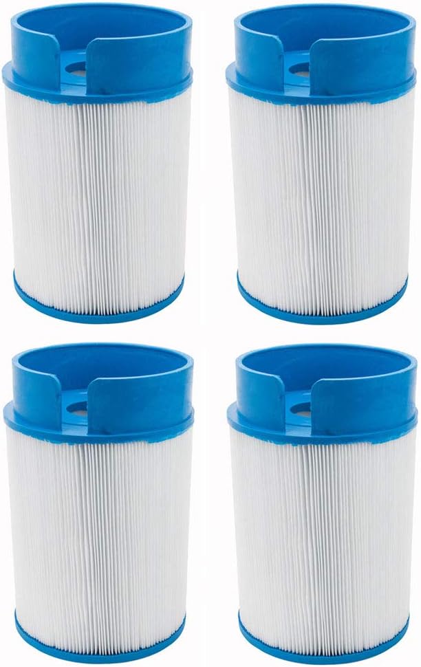 Clear Choice Pool Spa Filter 6.00 Dia x 7.50 in Cartridge Replacement for Neptune 39R5035W Baleen AK-60305, [4-Pack]