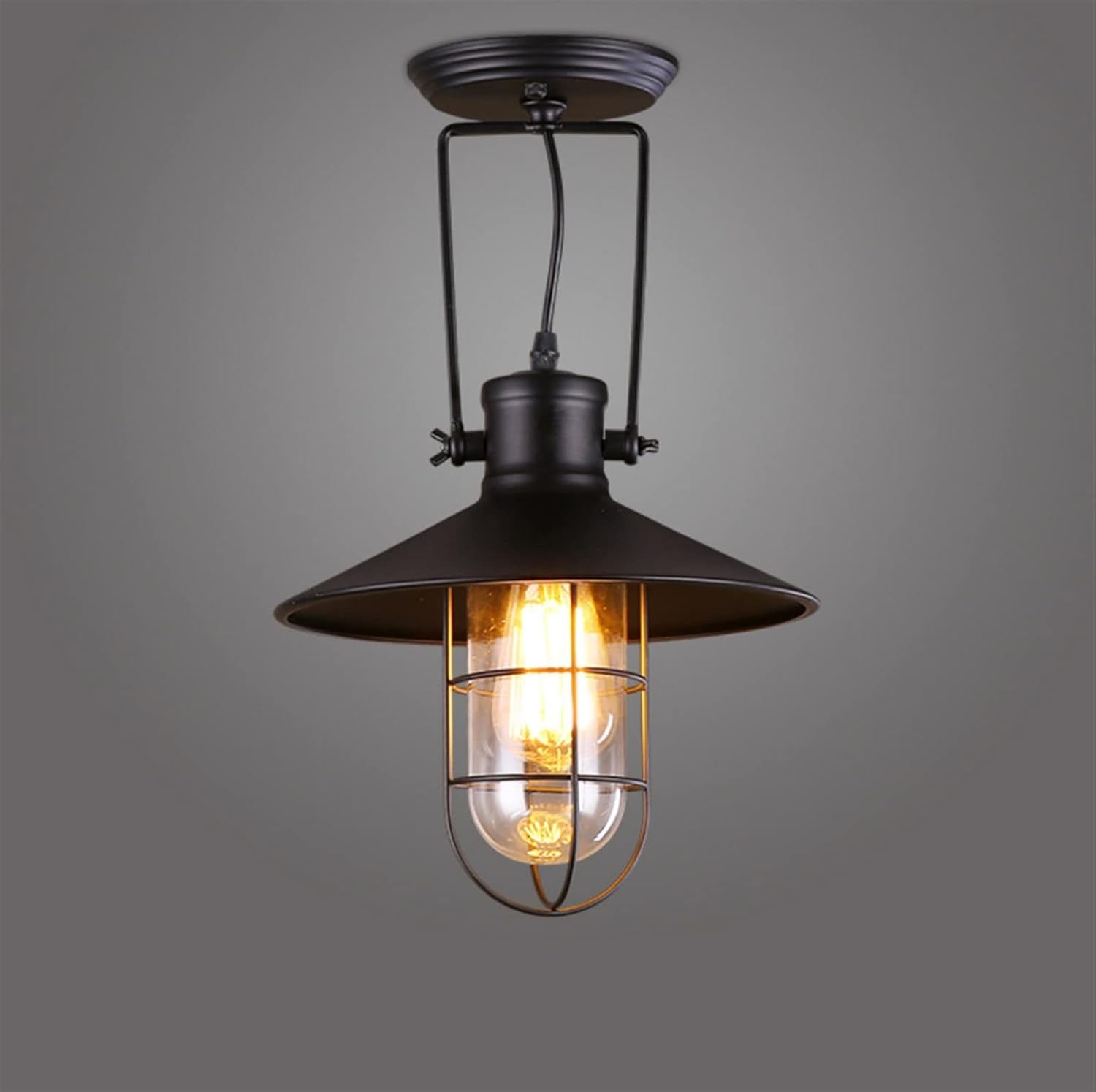 CHAVELA Retro Adjustable Wrought Iron Wall Lamp Rust Waterproof Outdoor V-intage Lighting Fixture American Loft Style Aisel Corridor Deco,Modern Vintage