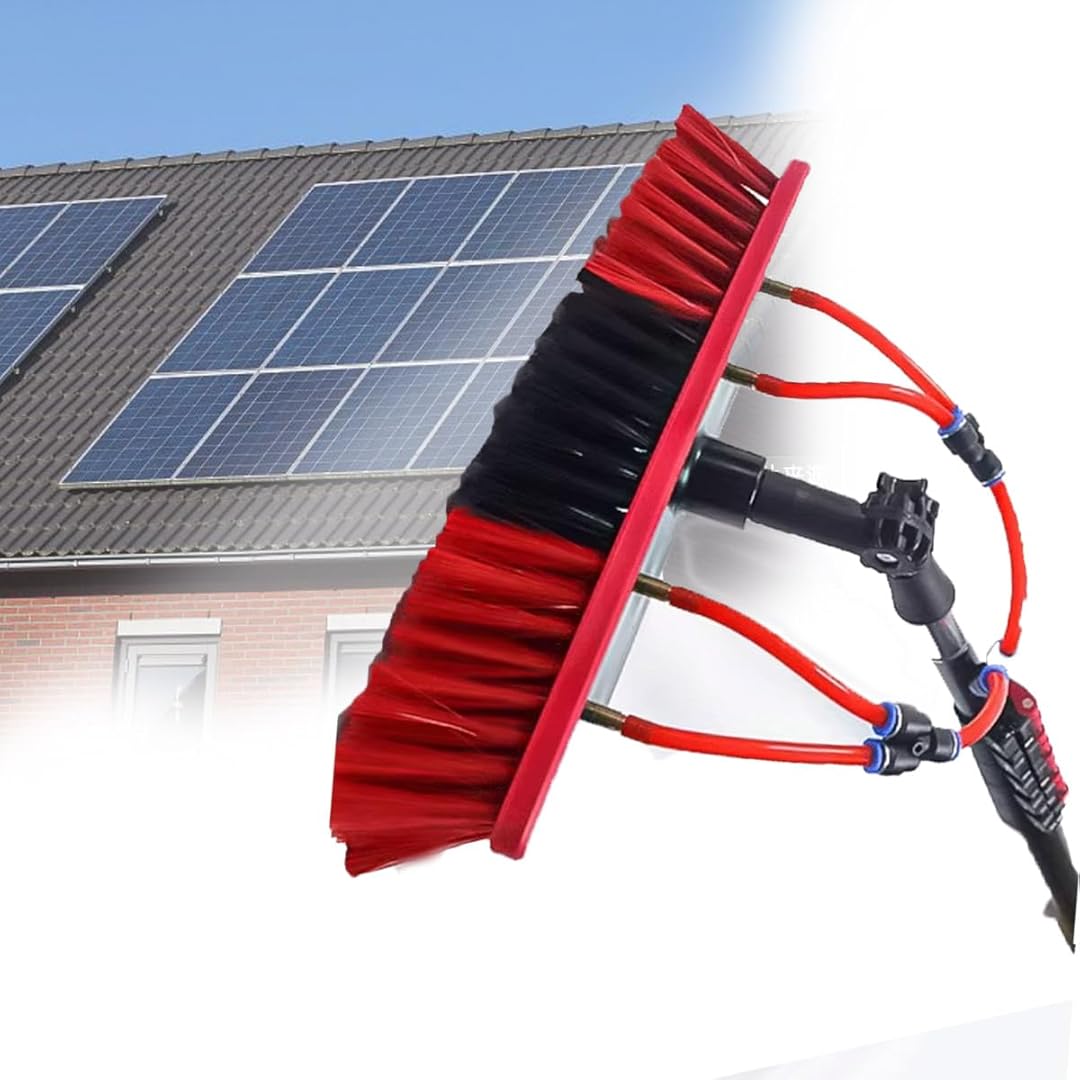 solar panelcleaning brush and pole ,solar panel telescoping pole,3.6m/4.5m/5.4m/7.2m/9.2m water fed pole, 50Cm Brush Head for cleaning photovoltaic and solar panels and other cleaning activities