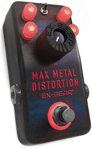 Max Metal High Gain Distortion Pedal with Full Range EQ for Metal & Thrash Guitar