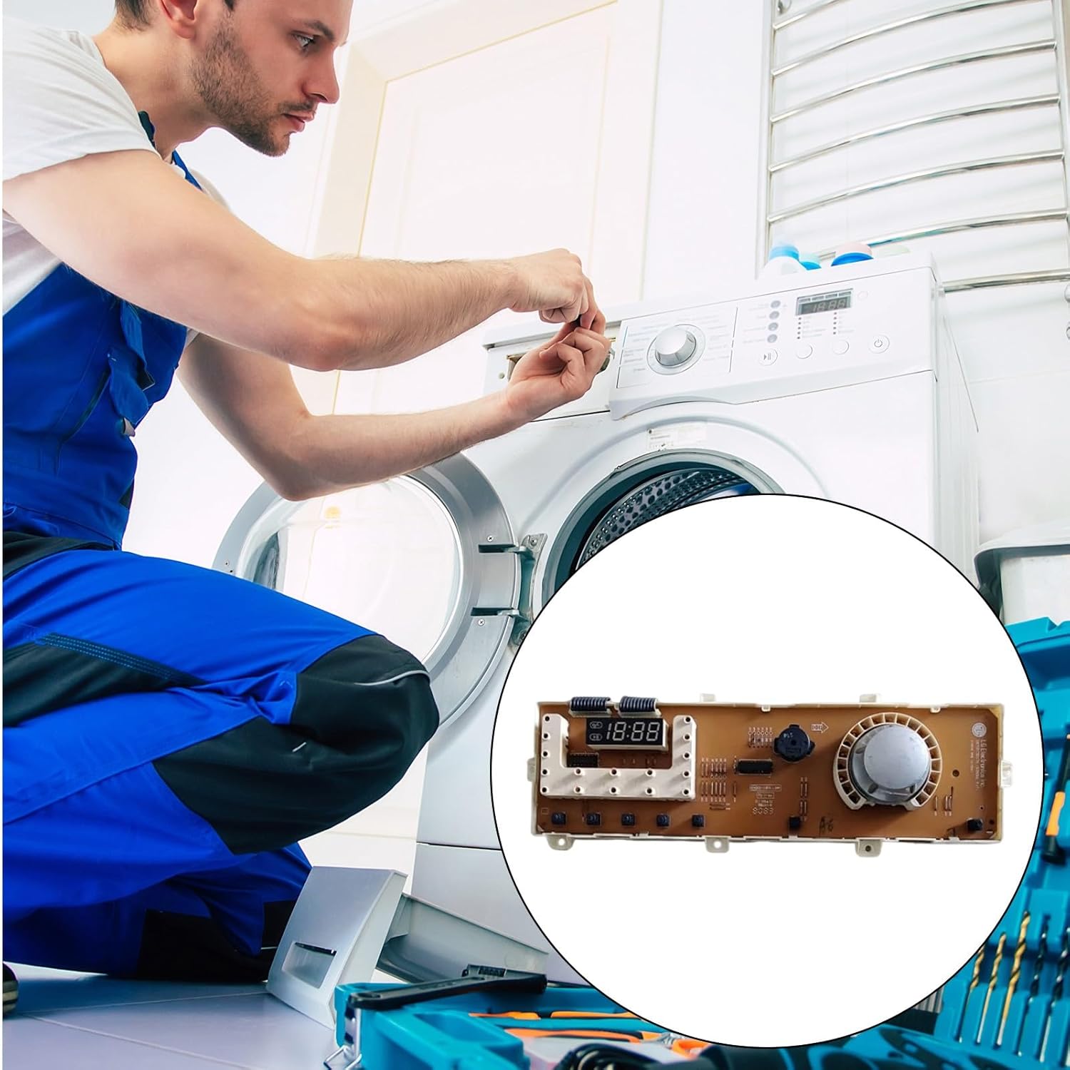 Easy Installation Washing Machine Computer Board Aluminum Circuit Accessories Replacement Part Washer Circuit