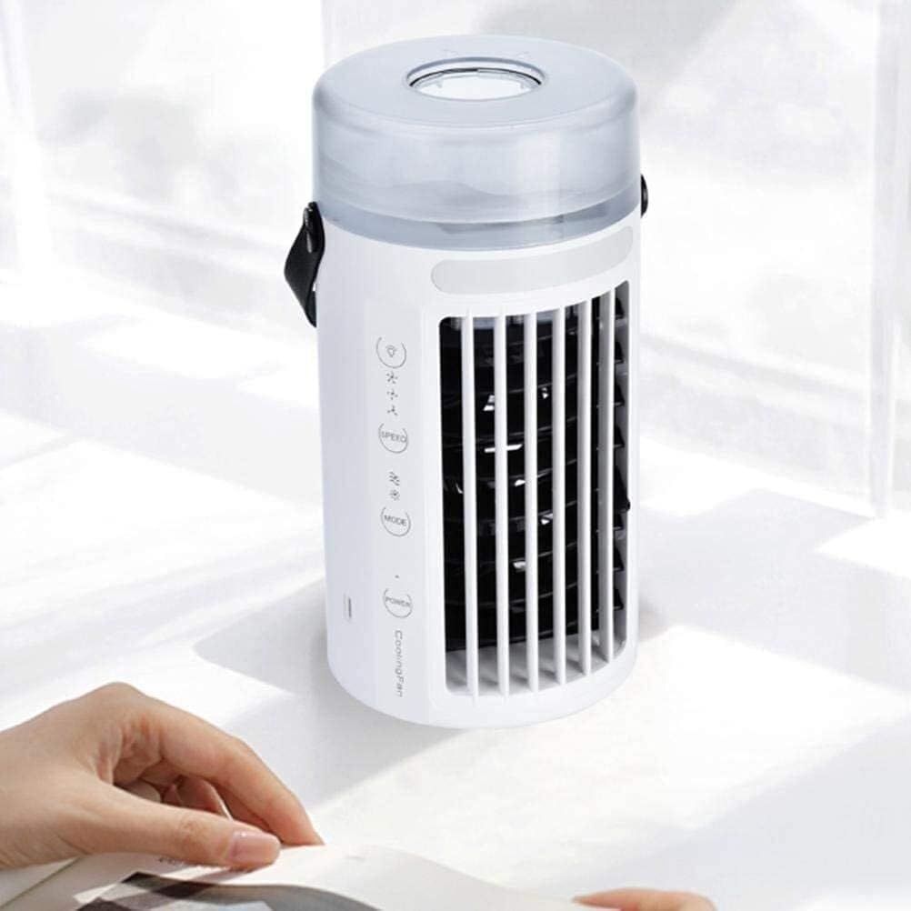 Mini Air Conditioners Fan,Air Cooler Fan Home Bedside Cooler Multifunctional Portable USB Desktop Cooling Fan