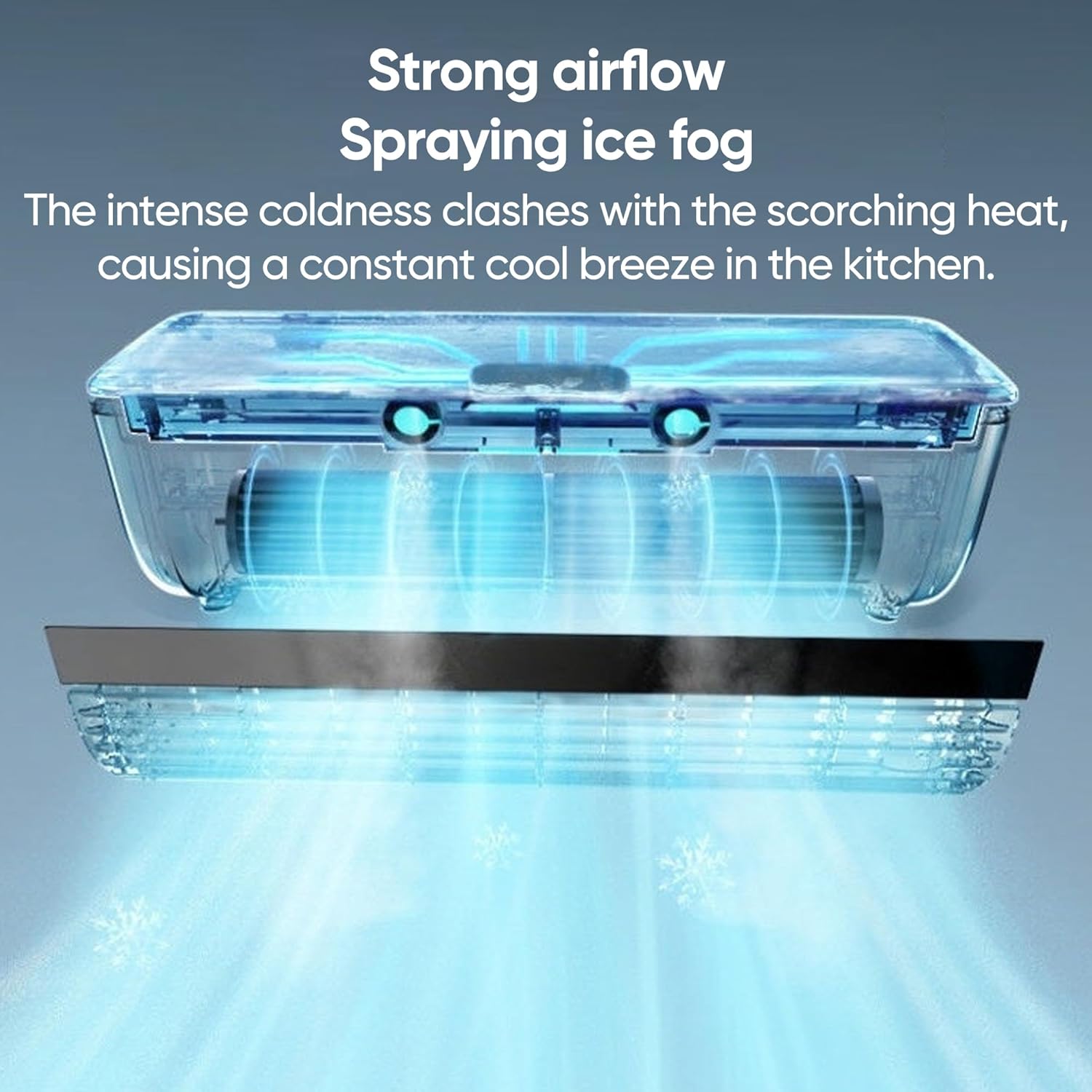 Saker Portable Air Conditioner,Mini AC Cooler for Kitchen - Portable Air Conditioner Fan w/Cool Mist, Battery-Powered, Wall Mountable, Easy Clean (grey)