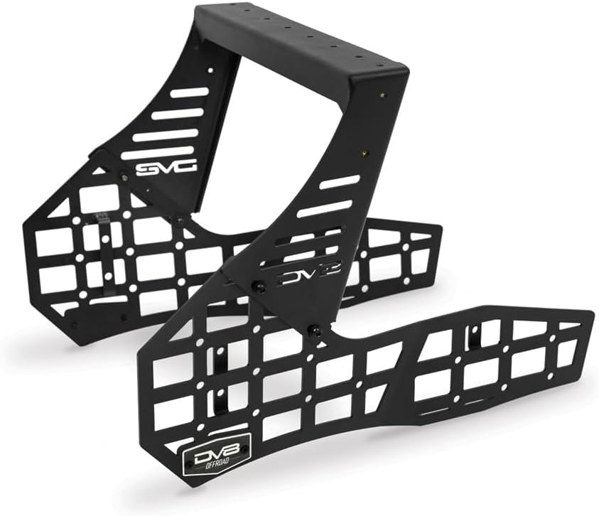 Center Console Molle Panels & Device Mount for 2016-2023 Toyota Tacoma 3rd Gen | Mount for Cell Phone, GPS, Radio, & Other Accessories | Automatic & Manual Transmissions | DV8 Offroad