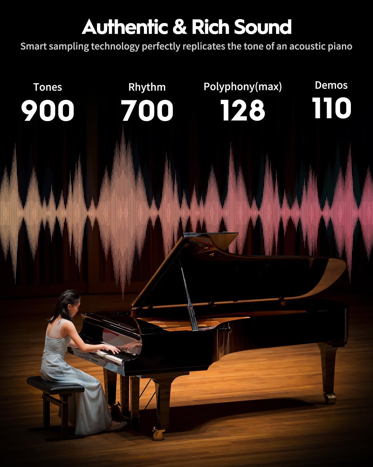 STRICH 88 Key Digital Piano & Piano Bench