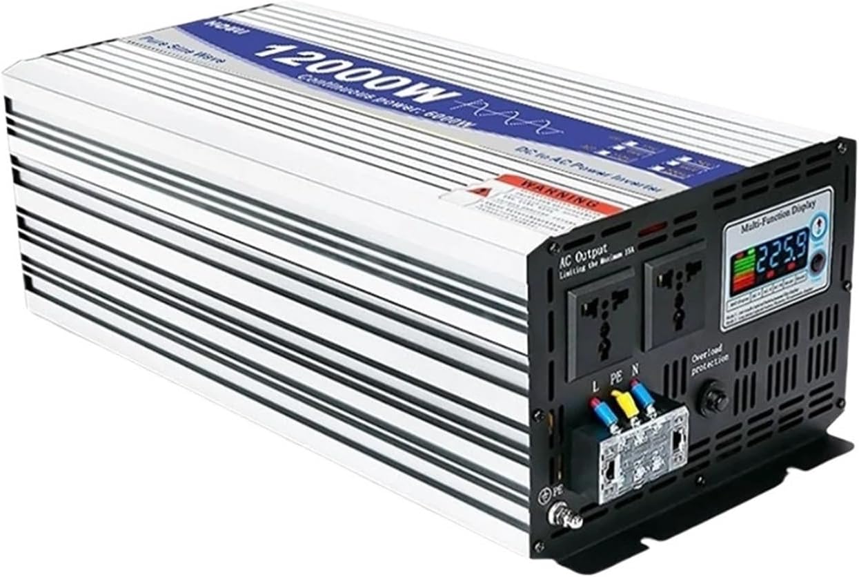 6000W 8000W 12000W Inverter 12v 220v Pure Sine Wave Power Inverter DC 24V 48V to AC 230V Voltage Converter Solar Car Transformer(U-12000W-220V-48V)