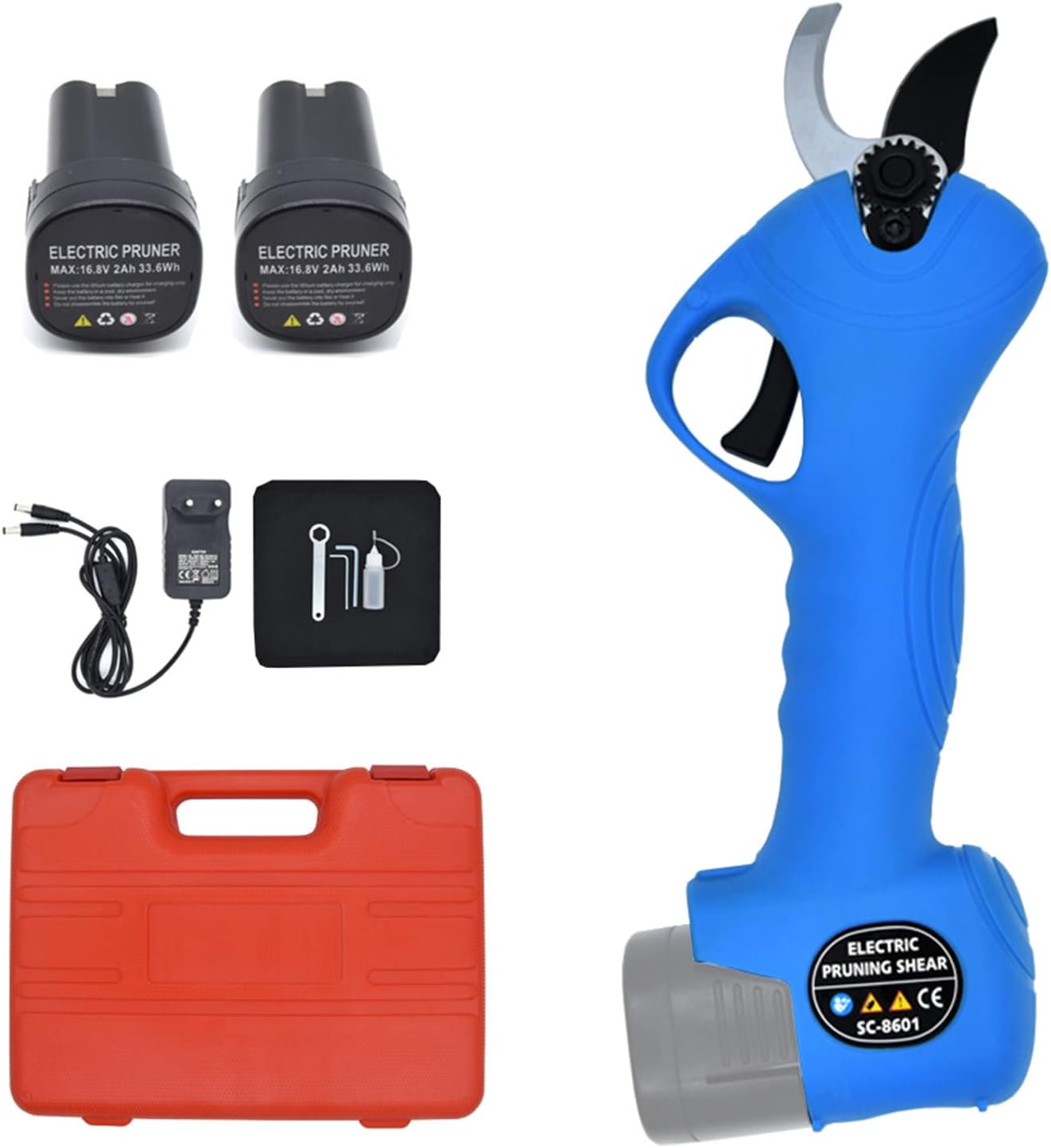 16.8V Cordless Pruner Lithium-ion Pruning Shear Efficient scissors Bonsai Electric Tree Branches garden tools electric