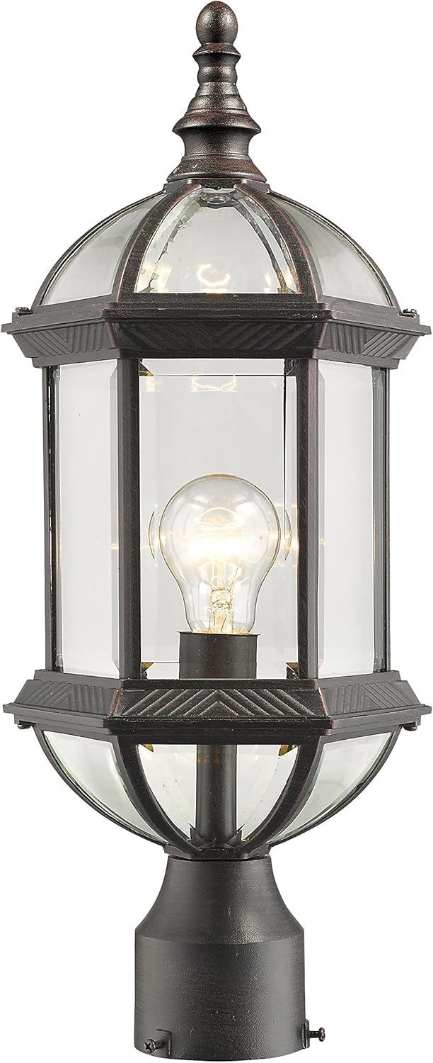 Z-Lite 563PHM-RT 1 Light Outdoor Post Mount, Rust