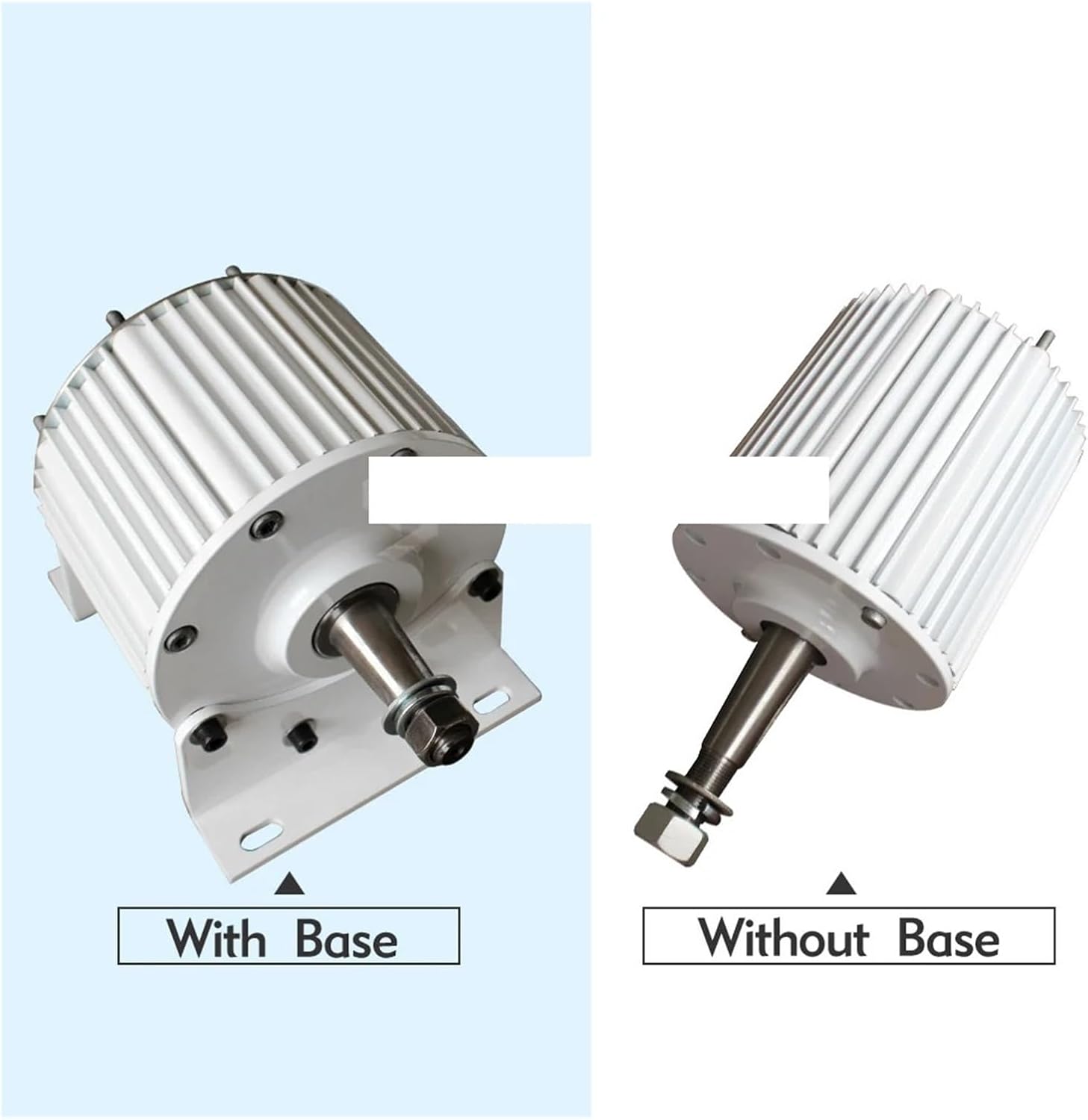 Low Speed Wind Turbine Generator Kit, Three-Phase Permanent Magnet Generator 8KW 10KW 48V 96V for Wind Power and Water Conservancy Low Starting Speed for Home(with Base,96V_6000W)