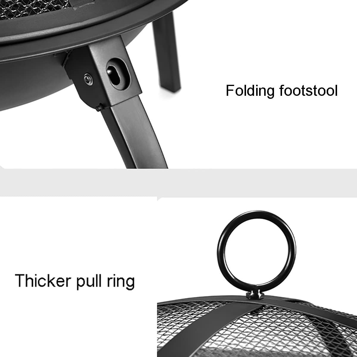 Foldable Home Fireplace Patio Villa Heating Stove Outdoor Charcoal Grill Indoor Grill fire Pit Grill， Portable Wood Burning Stovem,Camping Stove,Camping incinerator Frame