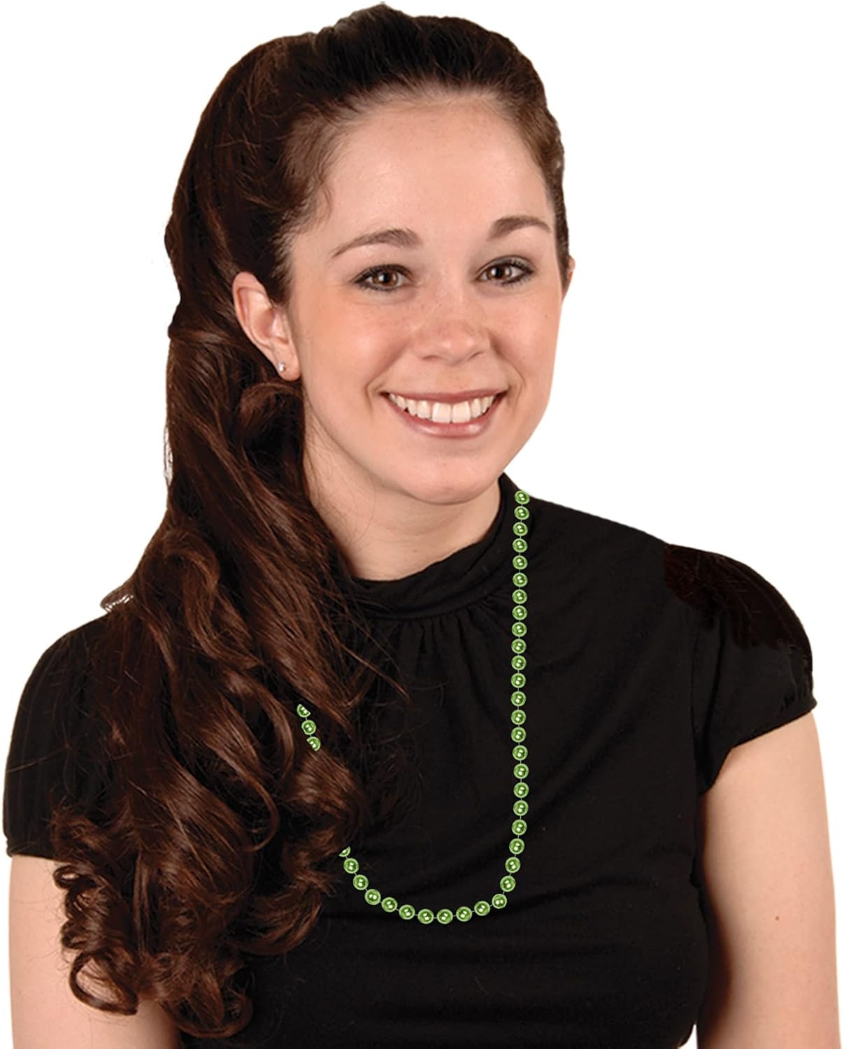 Beistle Bulk 720-Pack Small Round Party Beads, 7mm by 33-Inch, Light Green