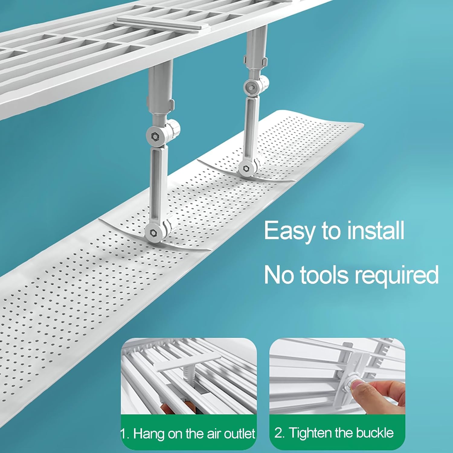 Air Conditioner Air Deflector Universal,Top air conditioning outlet Adjustable Air Conditioning Deflector for Living Room,Study Room,Bedroom