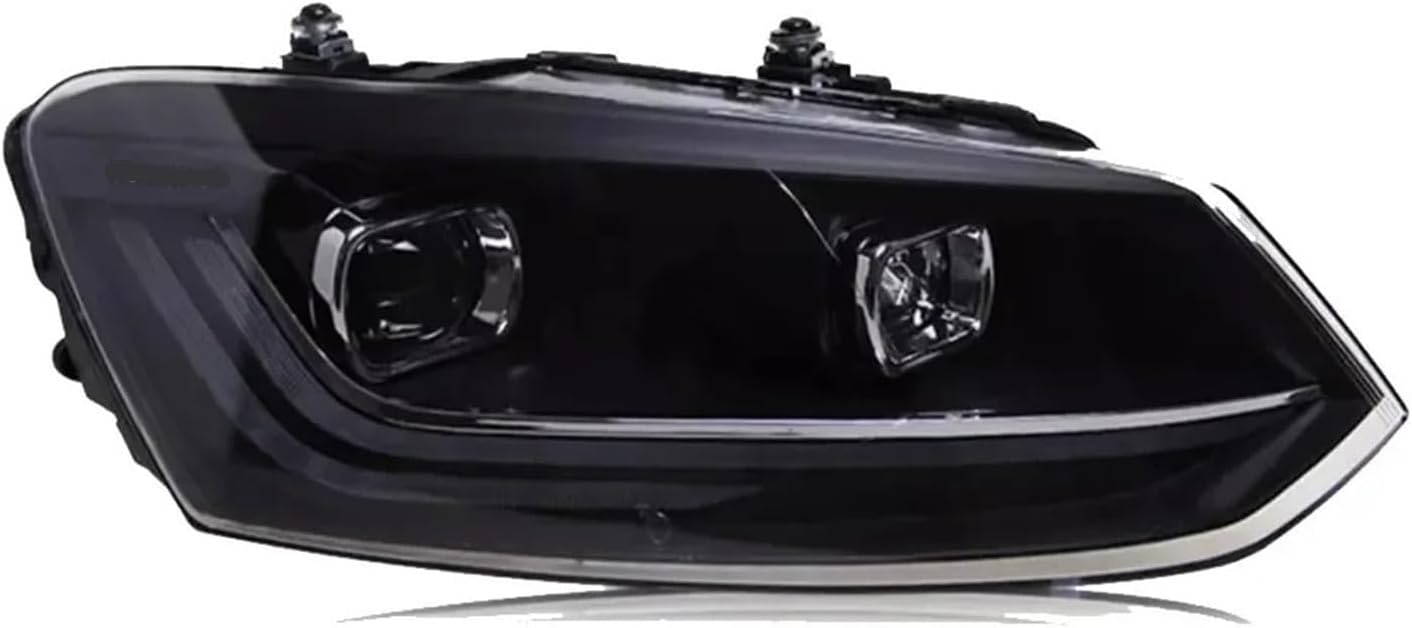 Front HeadLamp Compatible For VW Polo 2011-2023 Polo Head Light LED Headlight LED DRL Assembly Upgrade Dynamic Signal Auto Accessories(For 2011-2018 year,RHD)