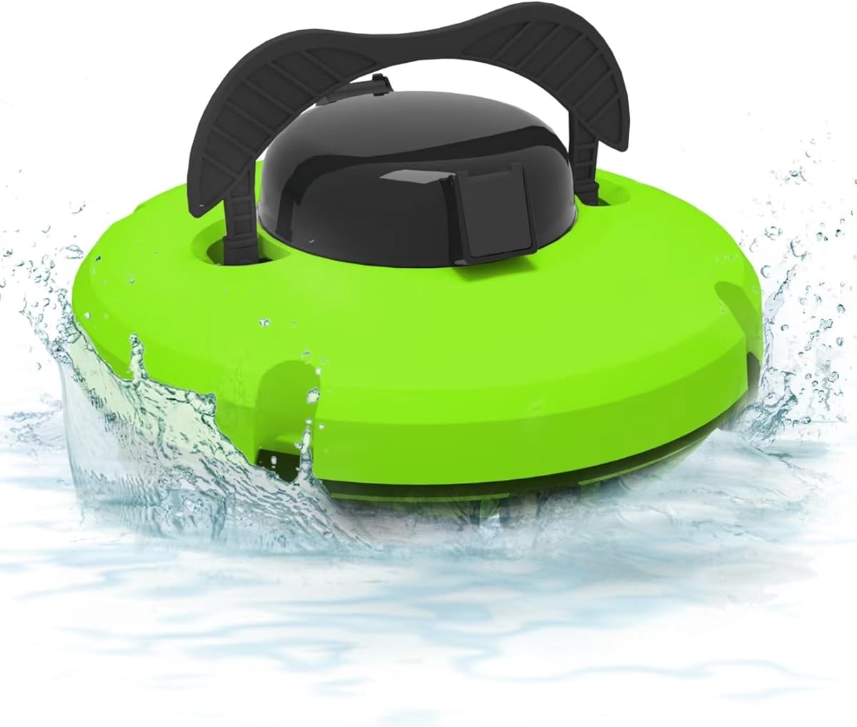 Cordless Pool Robot Underwater Vacuum Cleaners,Automatic Pool Vacuum Cleaner,Lasts 120 Mins and 100㎡,15° Climbing Slope,IPX8 Waterproof,Self-Parking,for Pools(Green)