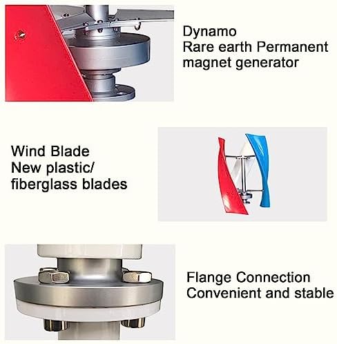 12000W Wind Turbine Generator - 12V/24V/48V, 3-Blade Design, MPPT Controller, Quiet Operation, Efficient Renewable Energy for Home Power System, Eco-Friendly Solution