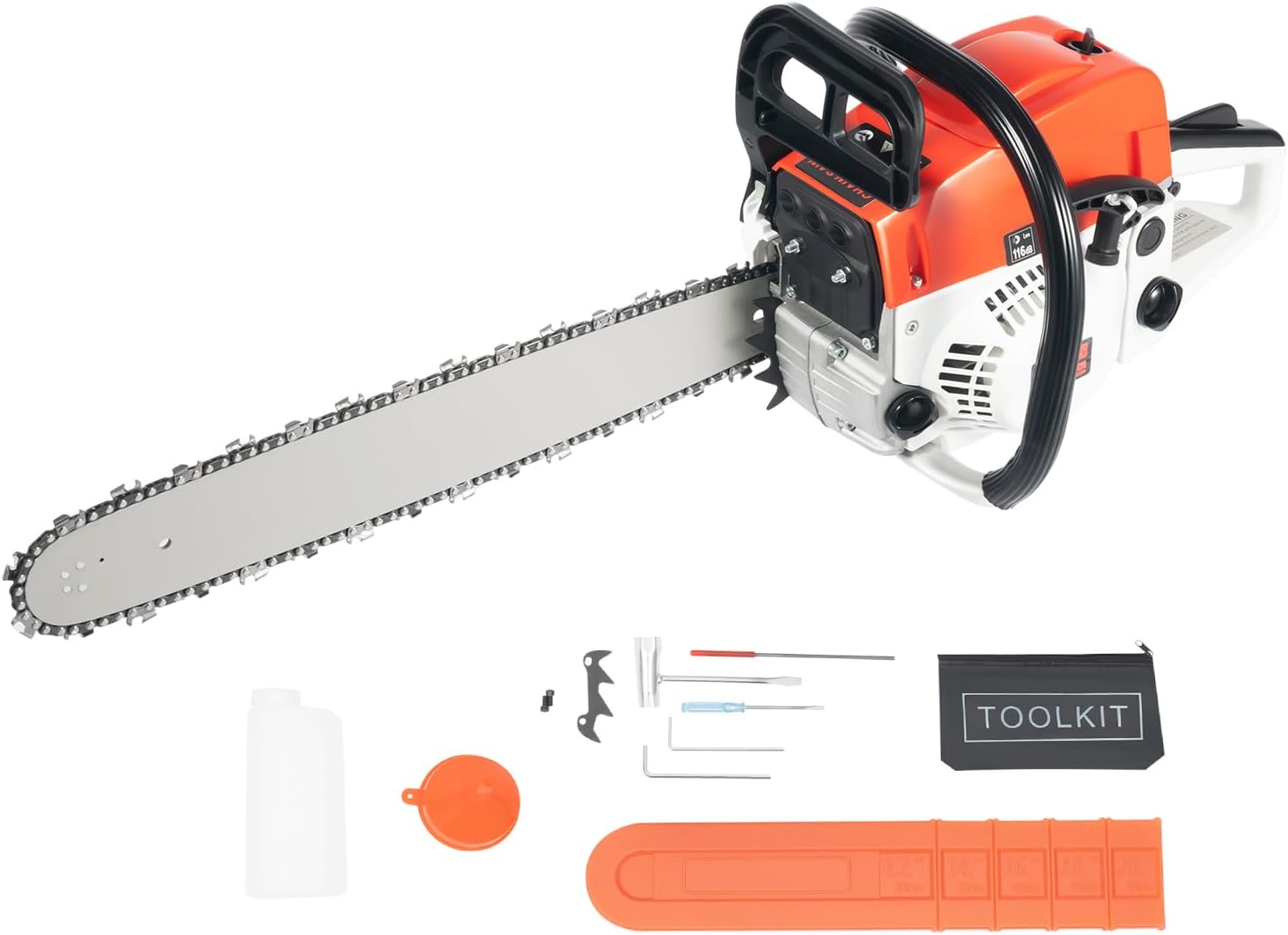 52cc Gas Chainsaw 20 Inch Portable Gas Powered Chainsaws 2-Cycle Handheld Cordless Petrol Chain Saws Suitable for Forest, Wood, Garden and Farm Cutting Use