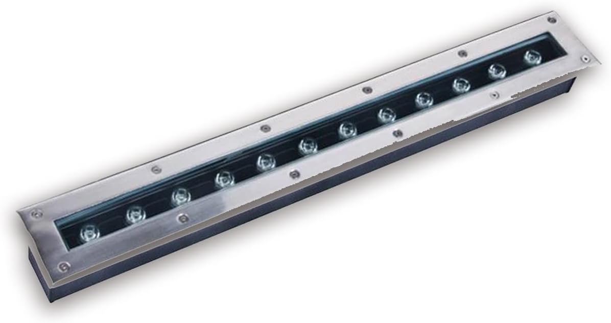 Recessed LED Underground Light In Ground Lights Antirust Outdoor IP65 Waterproof Landscape Lighting for Driveway Walkway Bridge Hotel (Color : White, Size : 36W-AC85-265V)