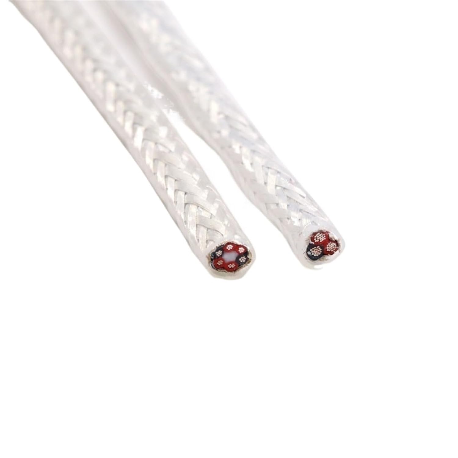 Electrical Wire, Silver Plated PTFE Shielded Audio Cable 0.15-0.5mm Multiple Cores for Amplifier Speaker Headphone DIY(Square 0.15mm,3 Cores)