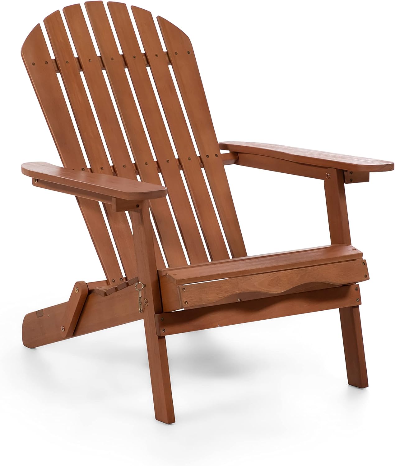 Greemotion Elk 34 in. W All Weather Outdoor Patio Eucalyptus Wood Adirondack Chair Solid Wood for Outdoor Fire Pit, Deck, Beach, Garden, Campfire Chairs, Weather Resistant Easy Installation, Natural