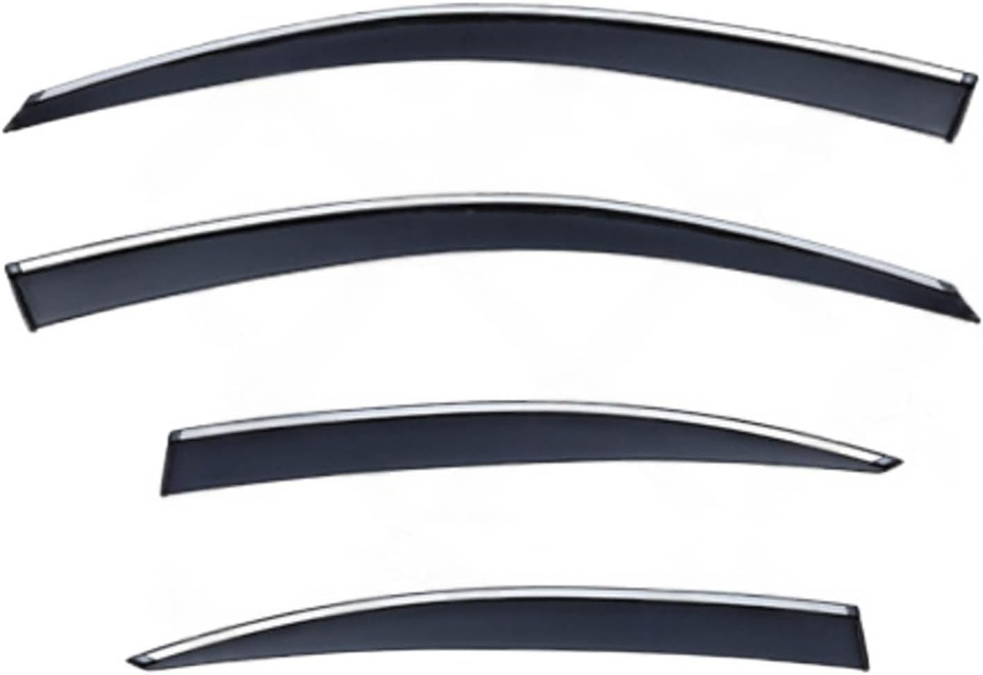 Window Deflectors for Lexus is MK2-XE20 2006-2013, Sun Rain Guard Window Visors Vent Shades with Bright Stripes Car Accessories