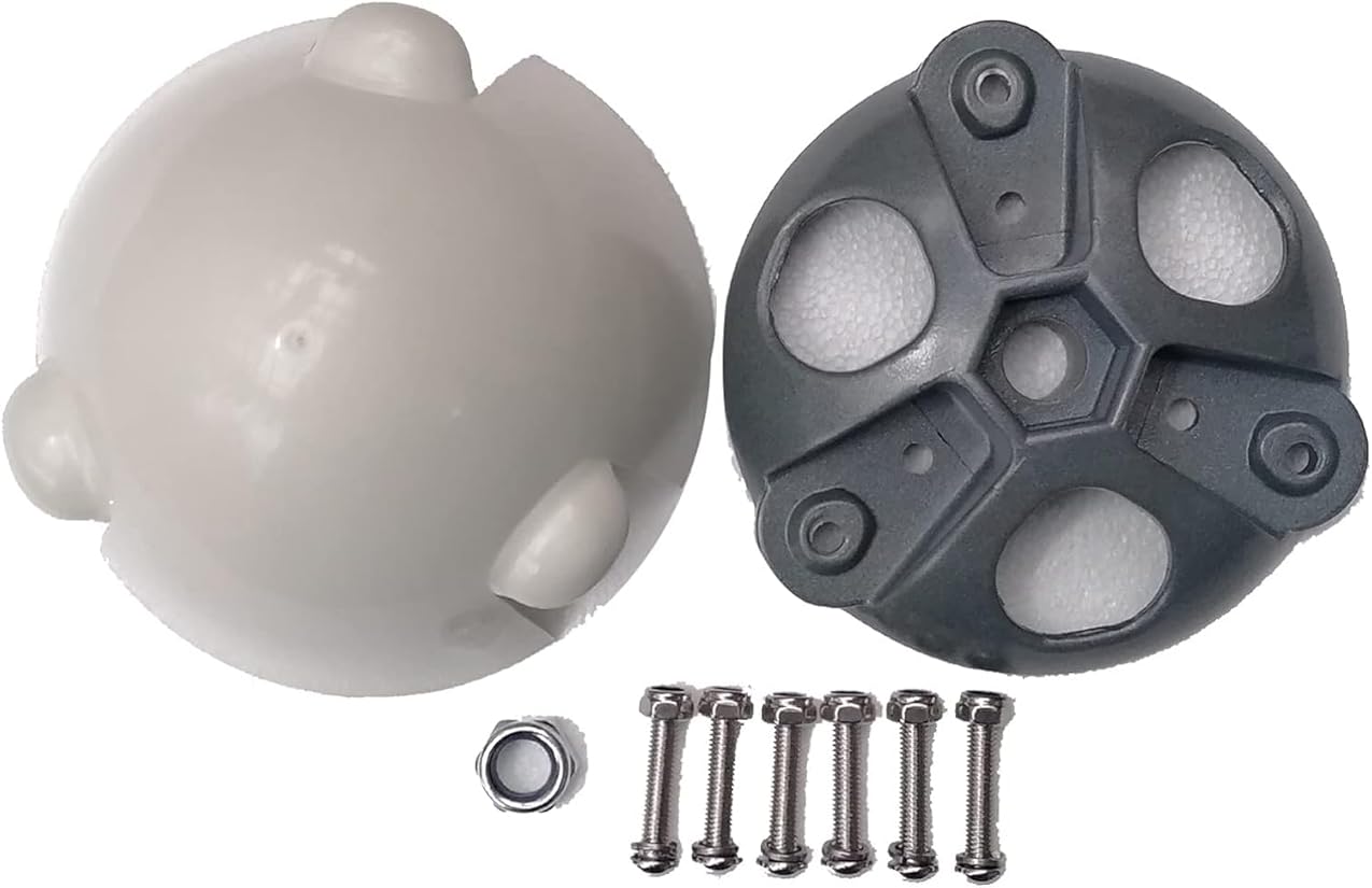 CAJUCA Small Horizontal Wind Turbine Accessories Diameter 135Mm 3 Pcs Wind Turbine Blade Screw and Nut Kit Hub and Cover