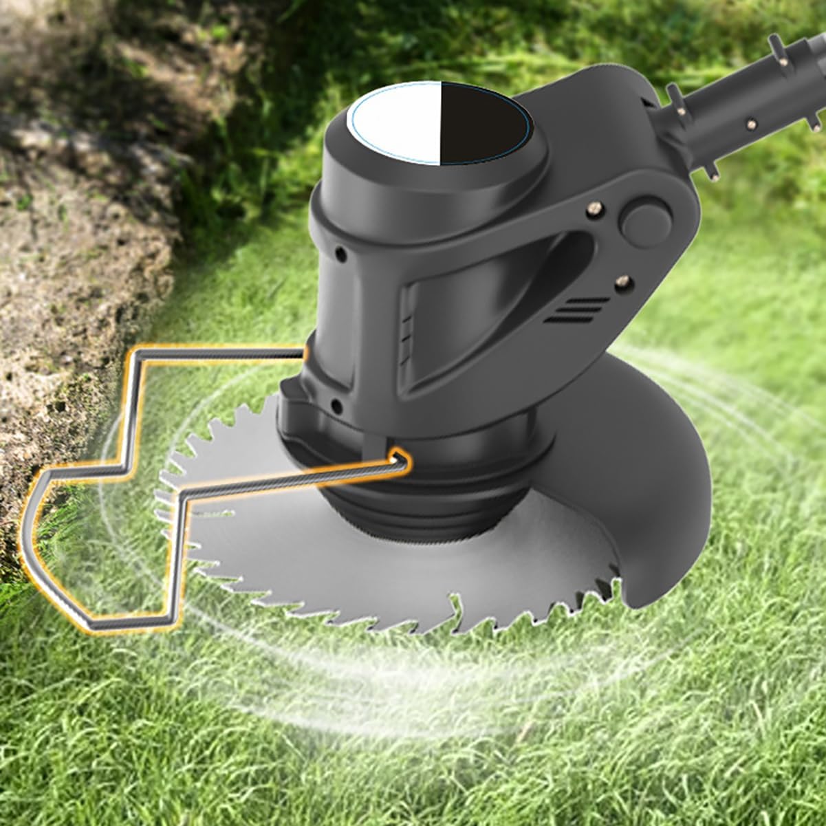 Electric Lawn Mower, Electric Weeding Machine, Small and Multifunctional Household Charging, Handheld Pruning of Tree Branches and Grass Cutting,D488V1