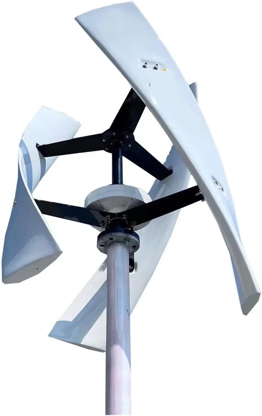 Wind Turbines, Alternative Energy 1000w Wind Generator Vertical Axis Wind Turbine Generator Wind Mill Fan for Home Use(White,12V_1000W)