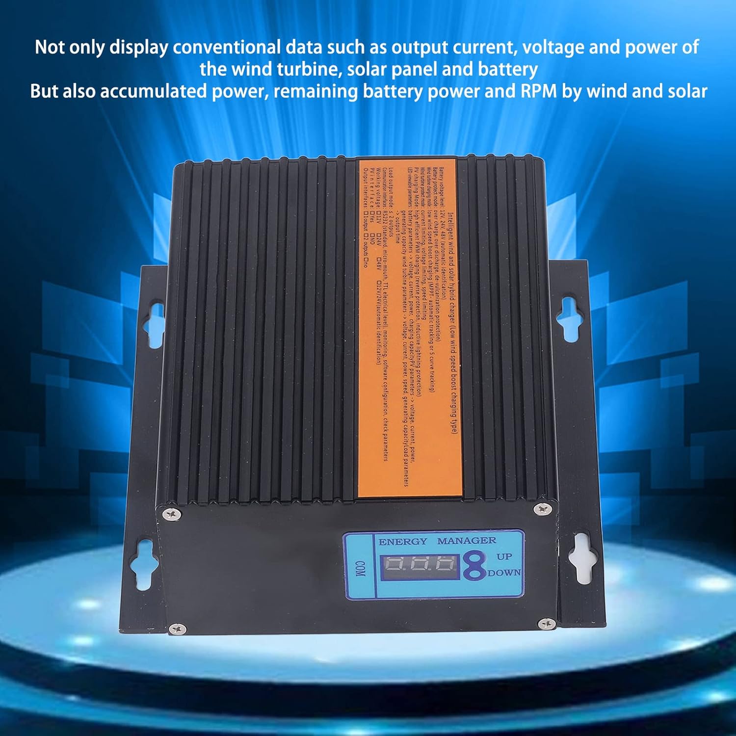 Wind Solar Hybrid Controller Power 200W PV Insulation Multi Protections 24V (1000W Wind Power)