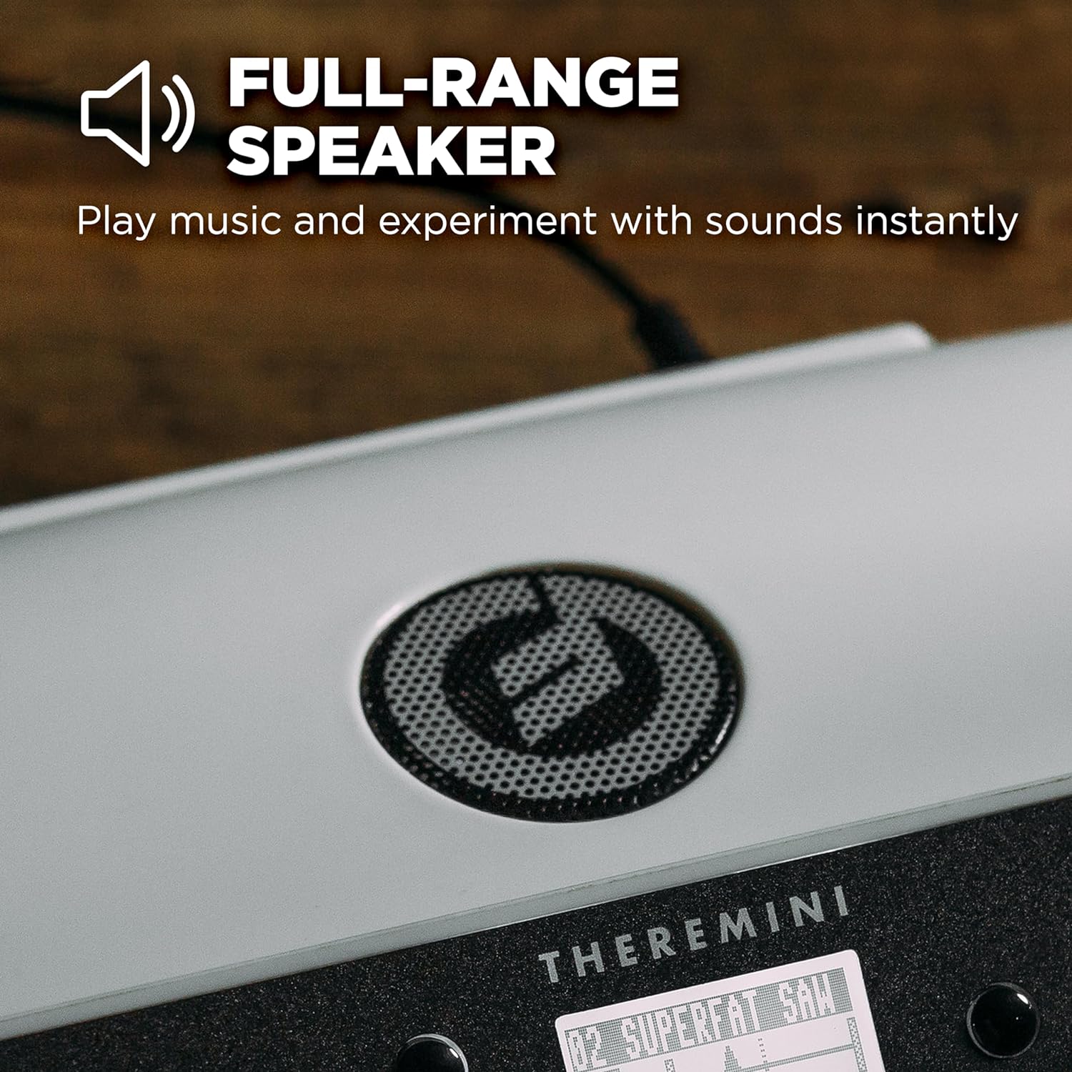 MOOG Theremini - Theremin with Pitch Correction, CV Out, Built-in Tuner and Speaker, Animoog Synthesizer Sound Engine with 32 Presets and LCD Screen