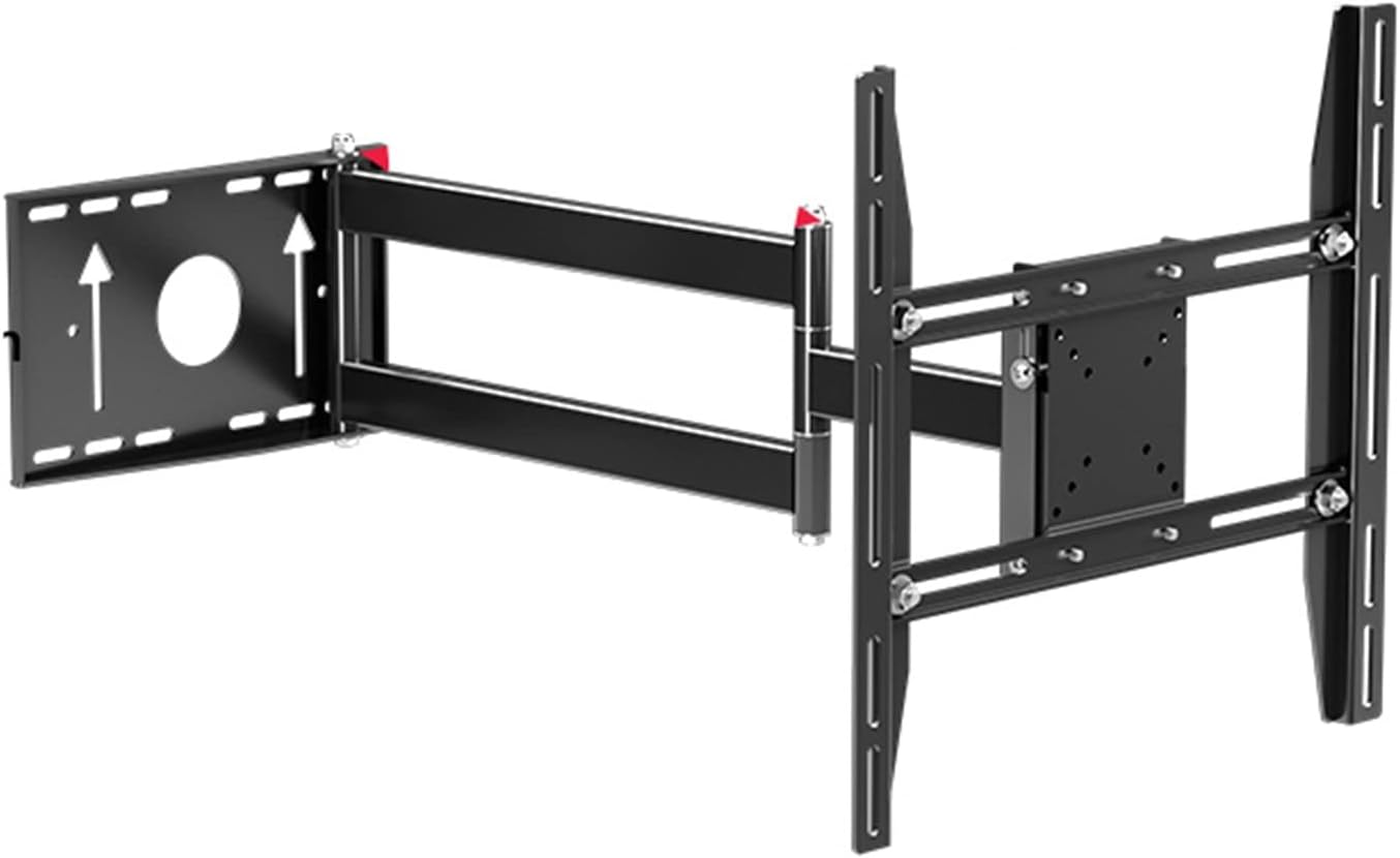 Full Motion Tv Monitor Wall Mount Bracket, Swivel and Tilt Tv Mount for 26-65 Inch Tvs, Holds Up to 40Kg/88Lbs, Max 400X400Mm Tv Bracket,