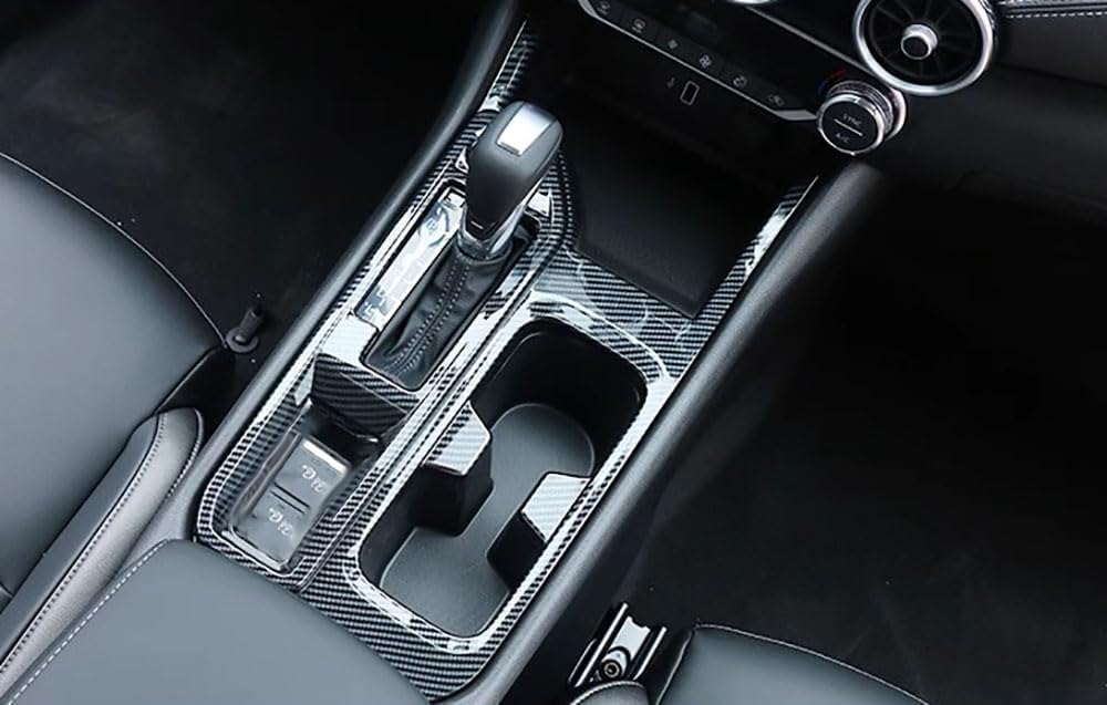 Car Accessories Fit for Nissan Sylphy Sentra 2020 ABS Carbon Fiber Interior Central Control Gear Shift Box Panel Cover Trim 1PCS Set
