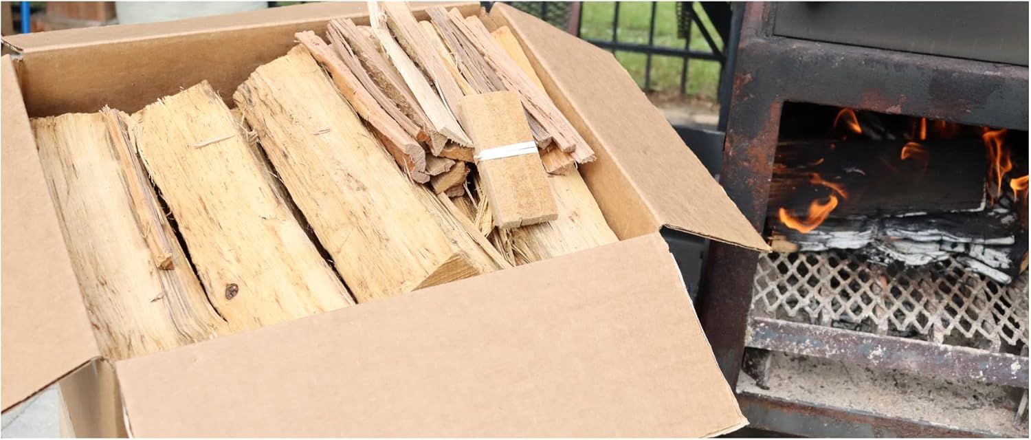 Smoak Firewood 12inch Length Premium Cooking Wood & Firewood Logs - Used for Grills, Smokers, Pizza ovens, firepits or fireplaces - USDA Certified Kiln Dried (White Oak - 12in pieces (45-50lbs))